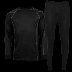 Discount Nanok Active Set Black - Voksen Skiundertøj Sort