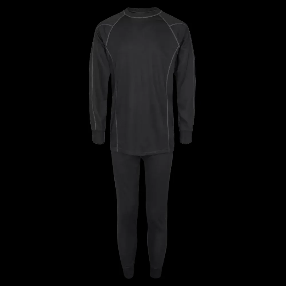 Discount Nanok Active Set Black - Voksen Skiundertøj Sort
