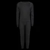 New Nanok Active Set Black, Jr - Børne Skiundertøj Sort