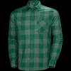 New Helly Hansen Aker Flannel LS Shirt - Herre Skjorte Grøn