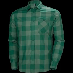 New Helly Hansen Aker Flannel LS Shirt - Herre Skjorte Grøn