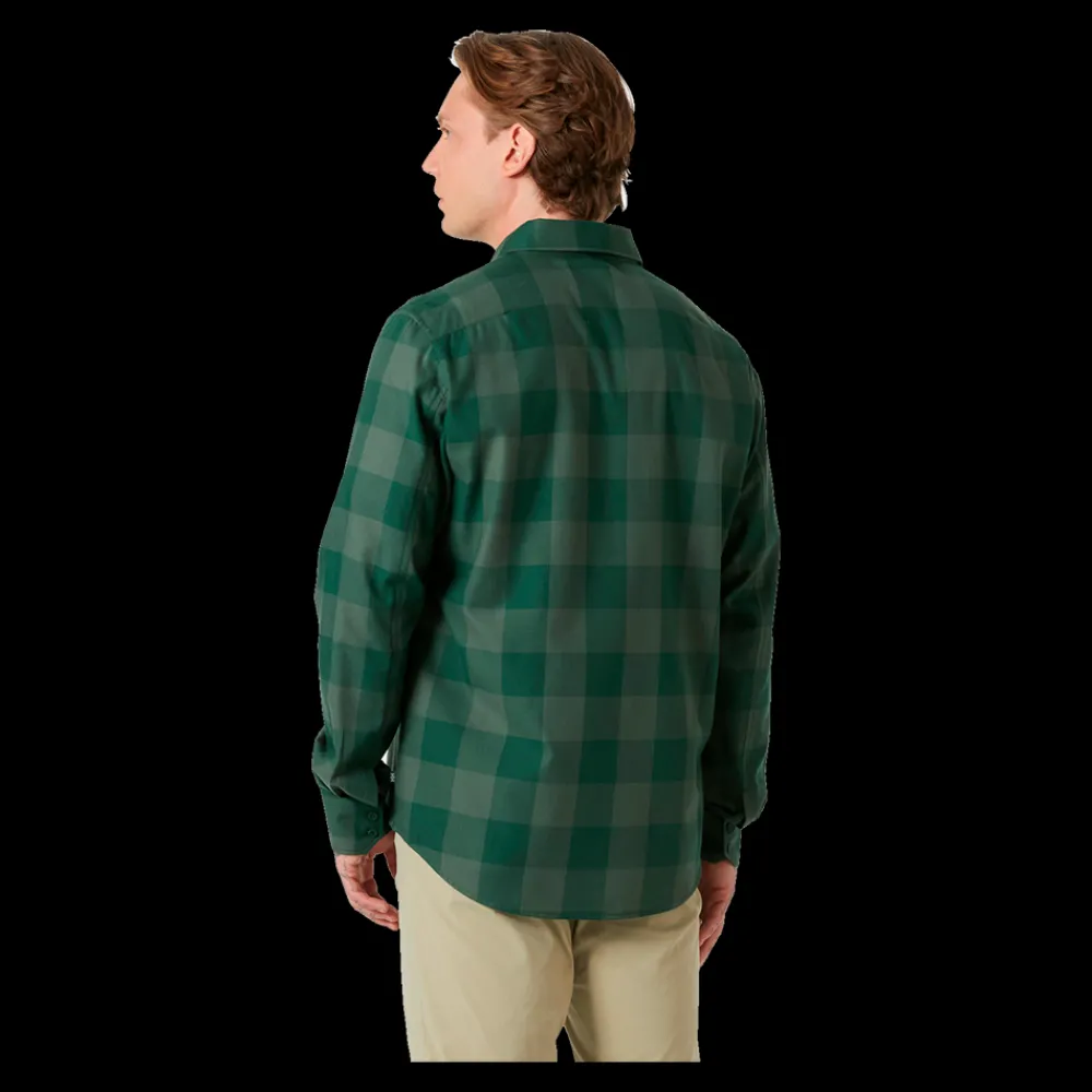 New Helly Hansen Aker Flannel LS Shirt - Herre Skjorte Grøn