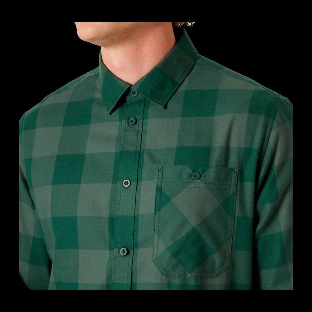 New Helly Hansen Aker Flannel LS Shirt - Herre Skjorte Grøn