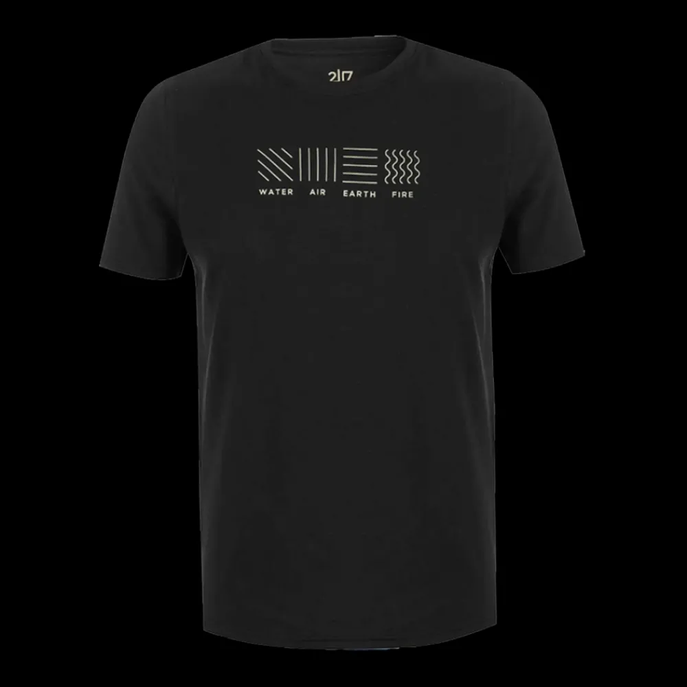 Online 2117 of Sweden Apelviken Tee - Herre T-shirt Sort