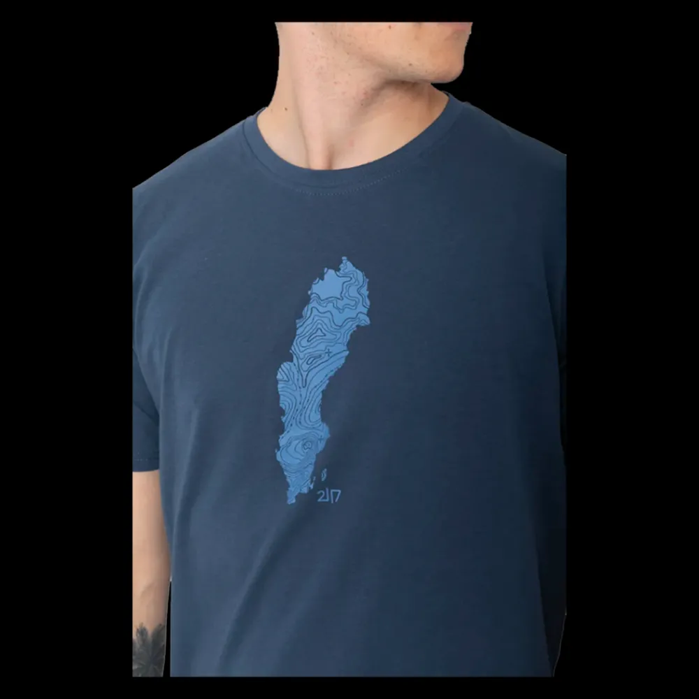 Clearance 2117 of Sweden Apelviken Tee - Herre T-shirt Blå