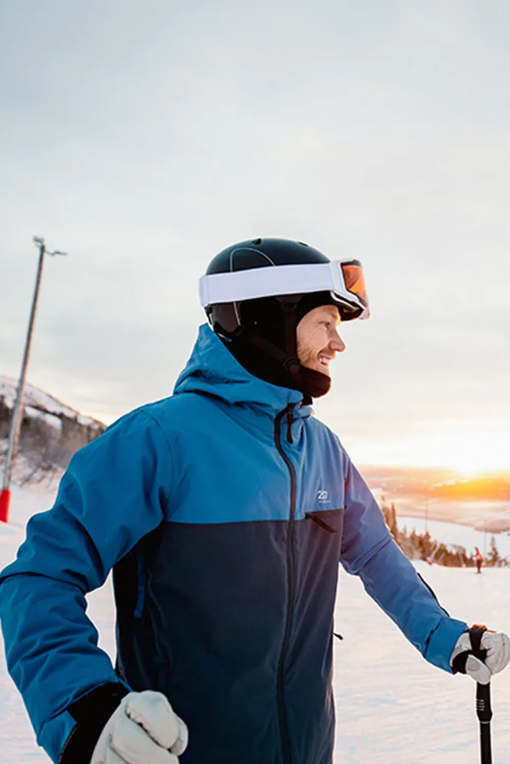Clearance 2117 of Sweden Avan Padded Ski Jacket - Herre Ski- og Vinterjakke Blå