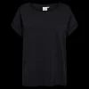 Sale Fabrin Copenhagen Bamboo Loose Fit Tee 25, W. - Dame T-Shirt Sort