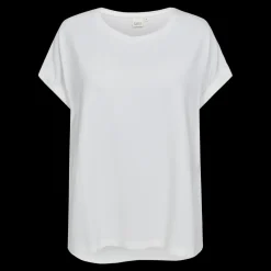Discount Fabrin Copenhagen Bamboo Loose Fit Tee 25, W. - Dame T-Shirt Hvid