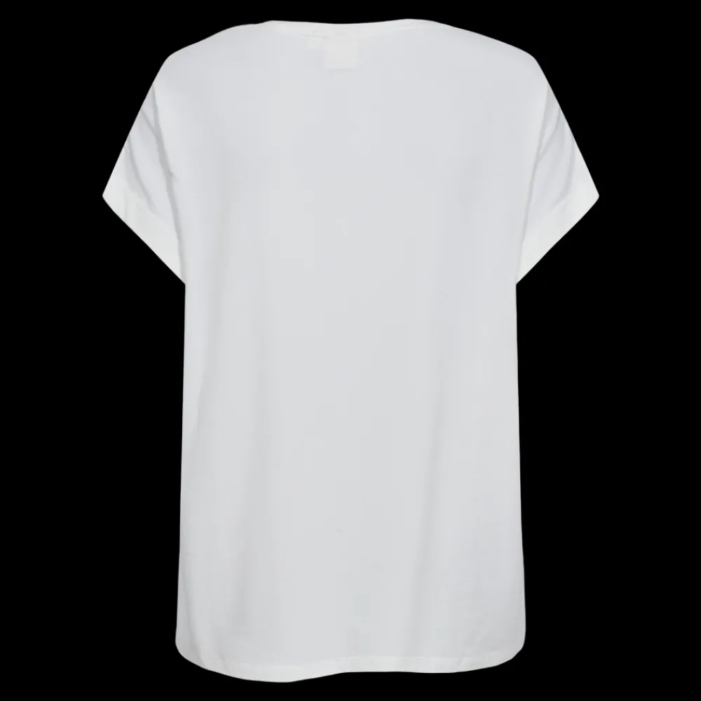 Discount Fabrin Copenhagen Bamboo Loose Fit Tee 25, W. - Dame T-Shirt Hvid