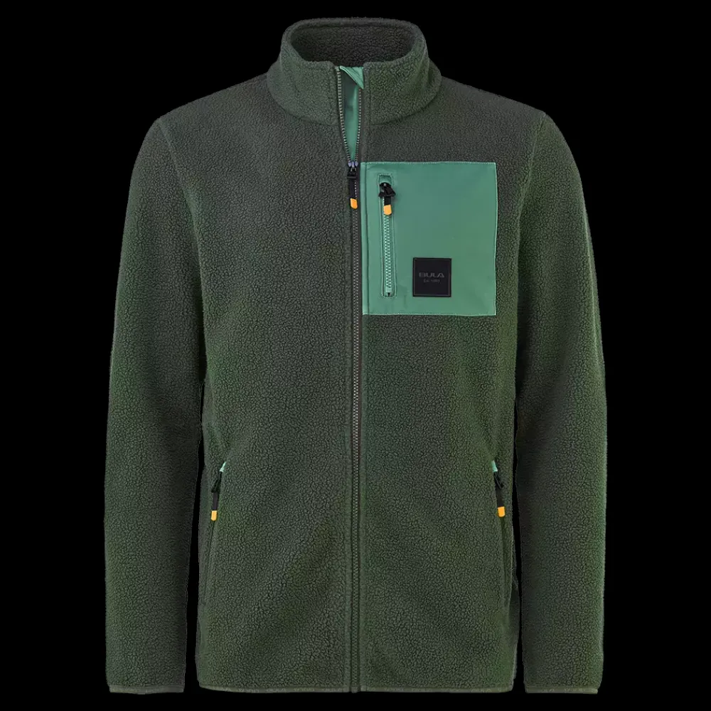 Clearance Bula Basecamp 2.0 Fleece - Herre Fleecetrøje Grøn