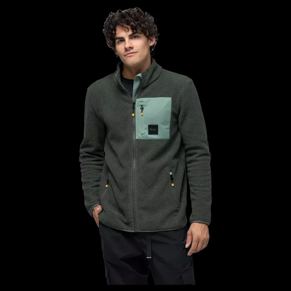 Clearance Bula Basecamp 2.0 Fleece - Herre Fleecetrøje Grøn