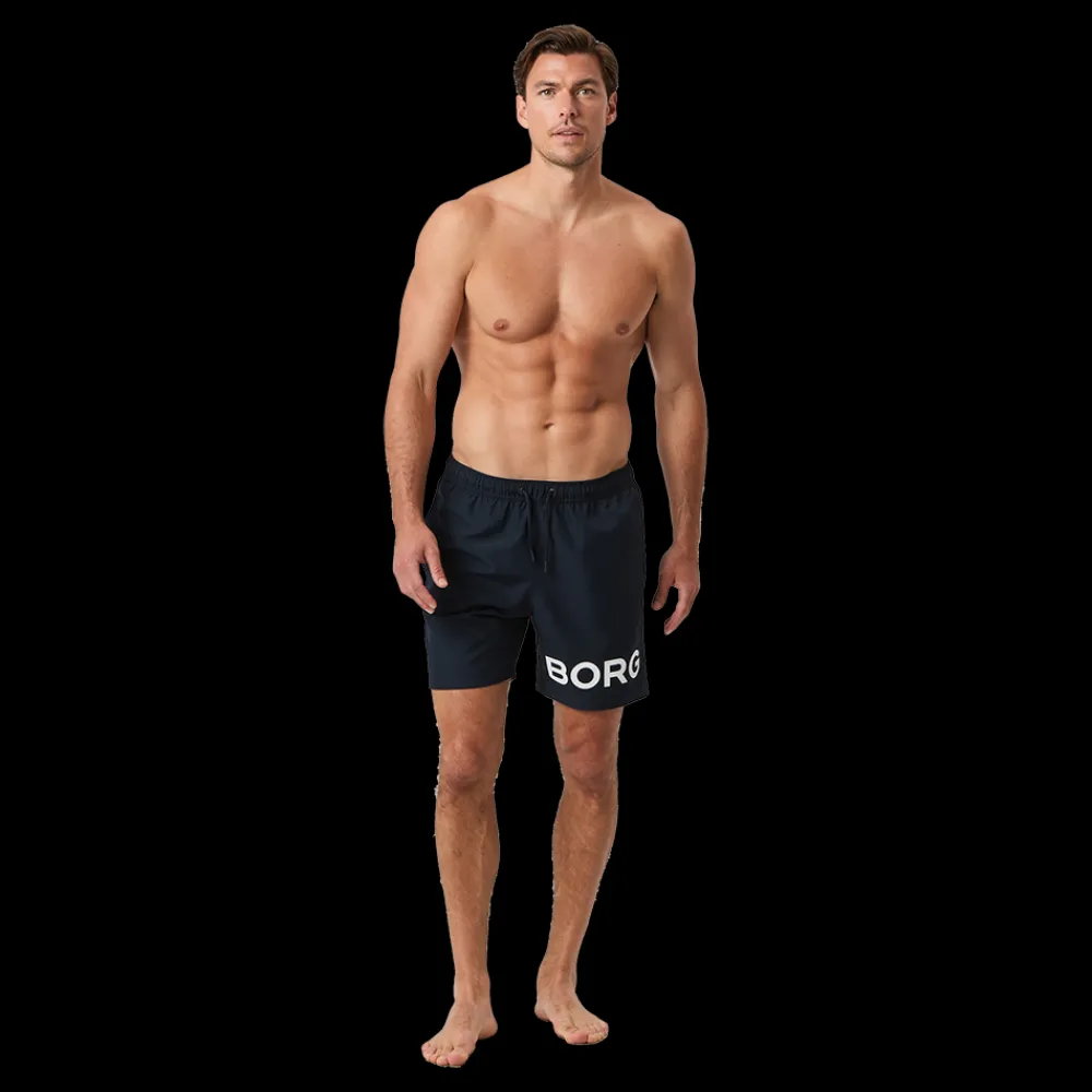 Hot Björn Borg Borg Swim Shorts - Herre Badeshorts Blå