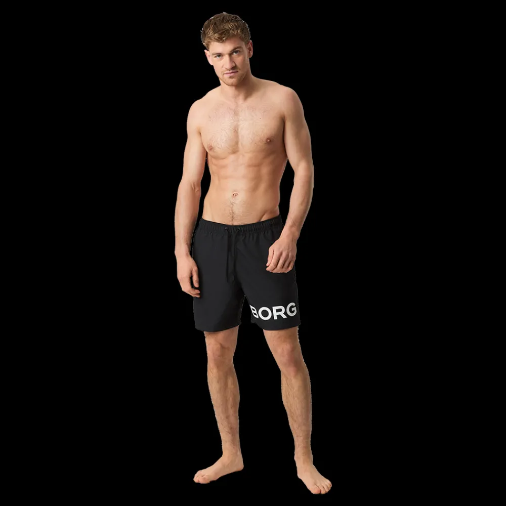 Fashion Björn Borg Borg Swim Shorts - Herre Badeshorts Sort