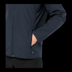 Outlet Jack Wolfskin Bornberg Hoody - Herre Fleecetrøje Blå