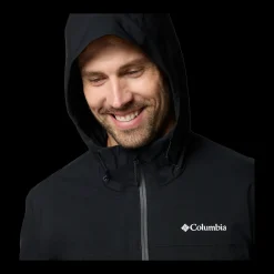 Discount Columbia Boulder Falls Jacket - Herre Funktionsjakke Sort