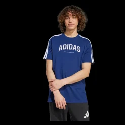 New Adidas C College Tee - Herre T-shirt Blå