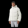 Clearance Björn Borg Centre Puffer Jacket - Herre Vinterjakke Hvid