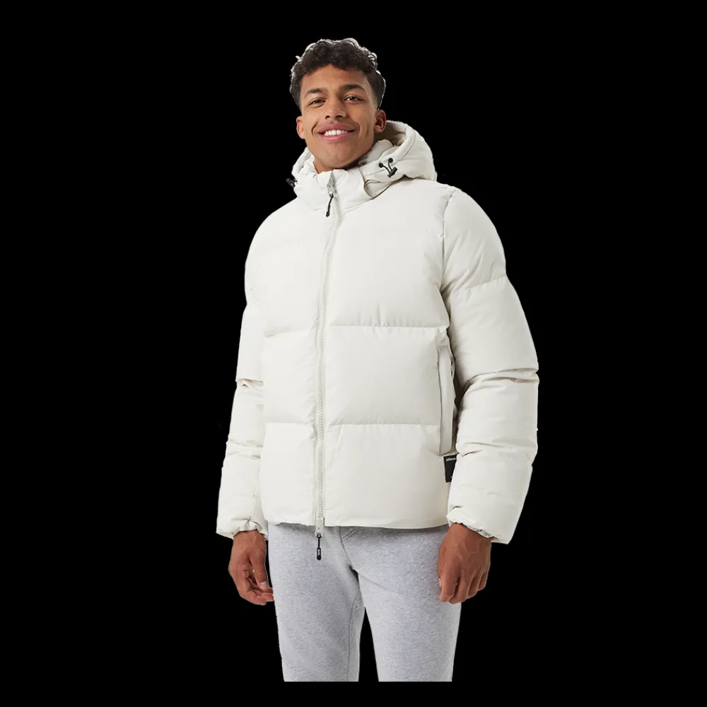 Clearance Björn Borg Centre Puffer Jacket - Herre Vinterjakke Hvid