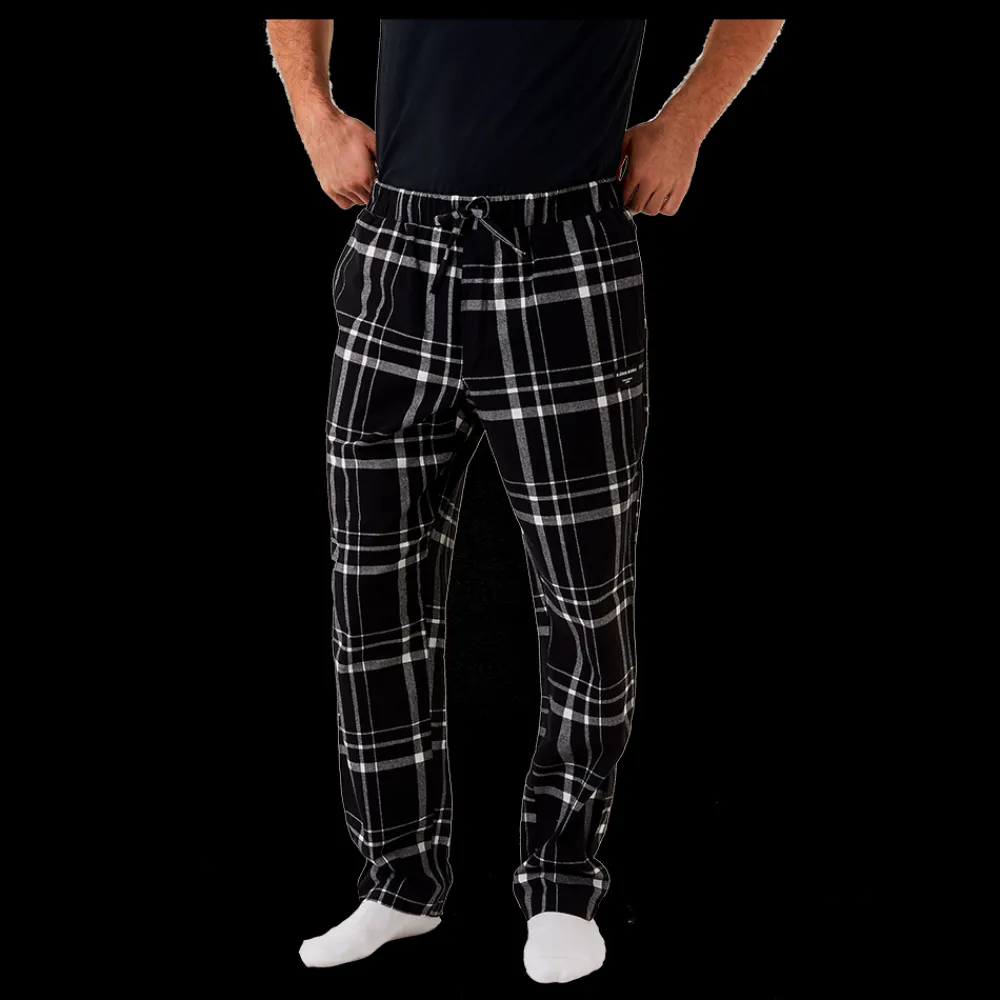 Hot Björn Borg Core Flannel PJ Pants - Herre Nattøjs Bukser Sort