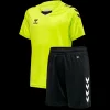 Best Hummel Core XK Sæt Lime/Sort - Børne Sportstøj Gul/Sort