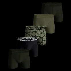 Hot Björn Borg Cotton Stretch Boxer 5pak - Herre Underbukser Sort