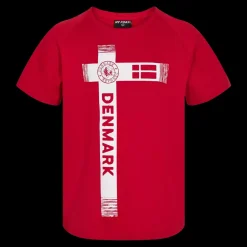 Outlet NY FORM DK T-shirt, Jr - Børne Danmarks T-Shirt Rød
