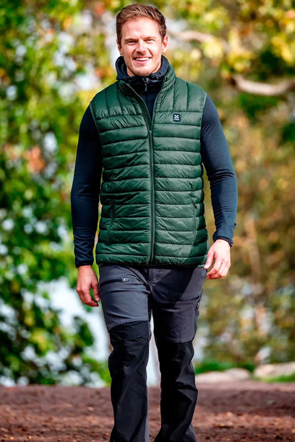 Outlet X-Trail Fiber Vest, Sr - Herre Vest Grøn