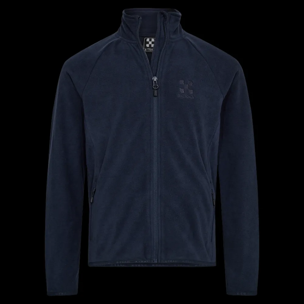 Fashion X-Trail Fleece FZ, Jr - Børne Fleecetrøje Blå