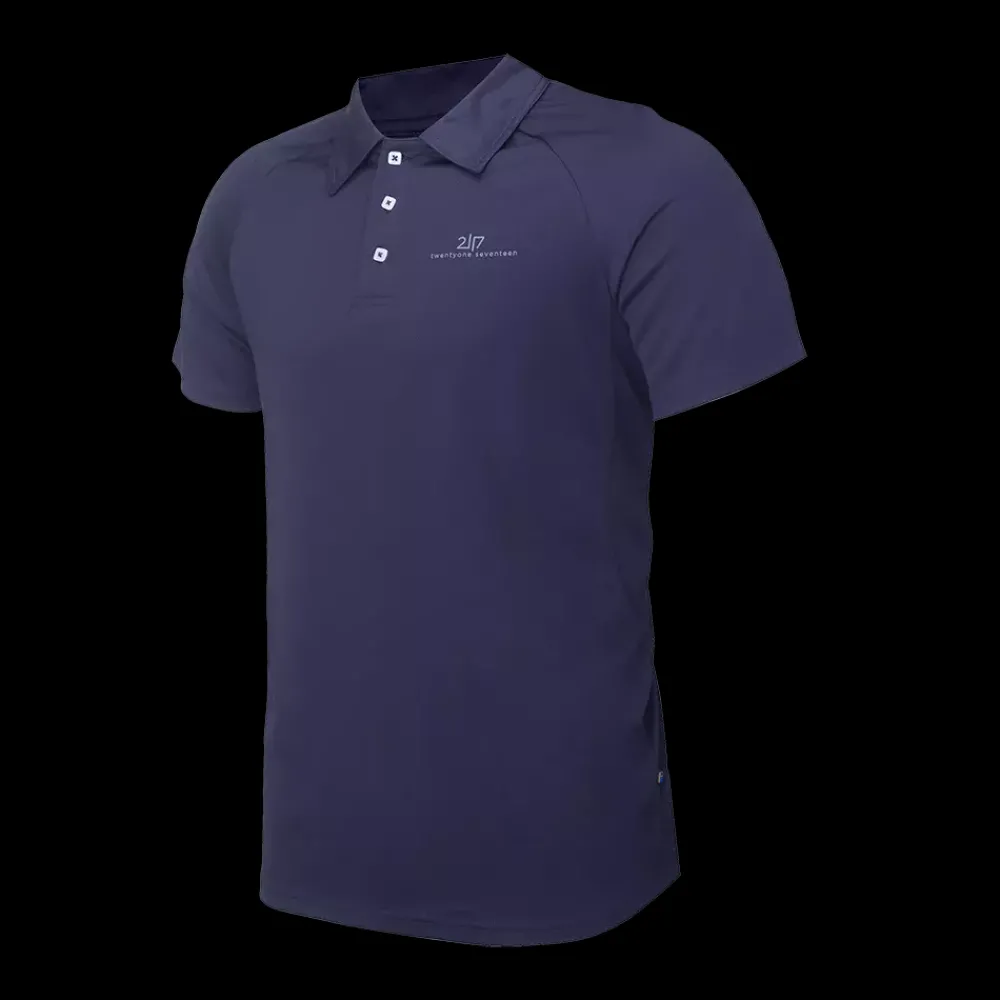 Hot 2117 of Sweden Froseke Tech Polo - Herre Polo T-Shirt Blå