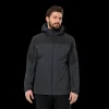 Clearance Jack Wolfskin Glaabach 3in1 Jacket - Herre Vinterjakke Sort