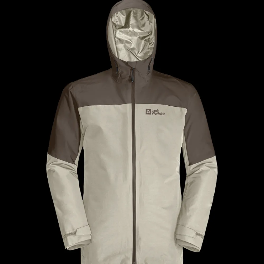Best Jack Wolfskin Glaabach 3in1 Jacket - Herre Vinterjakke Grøn