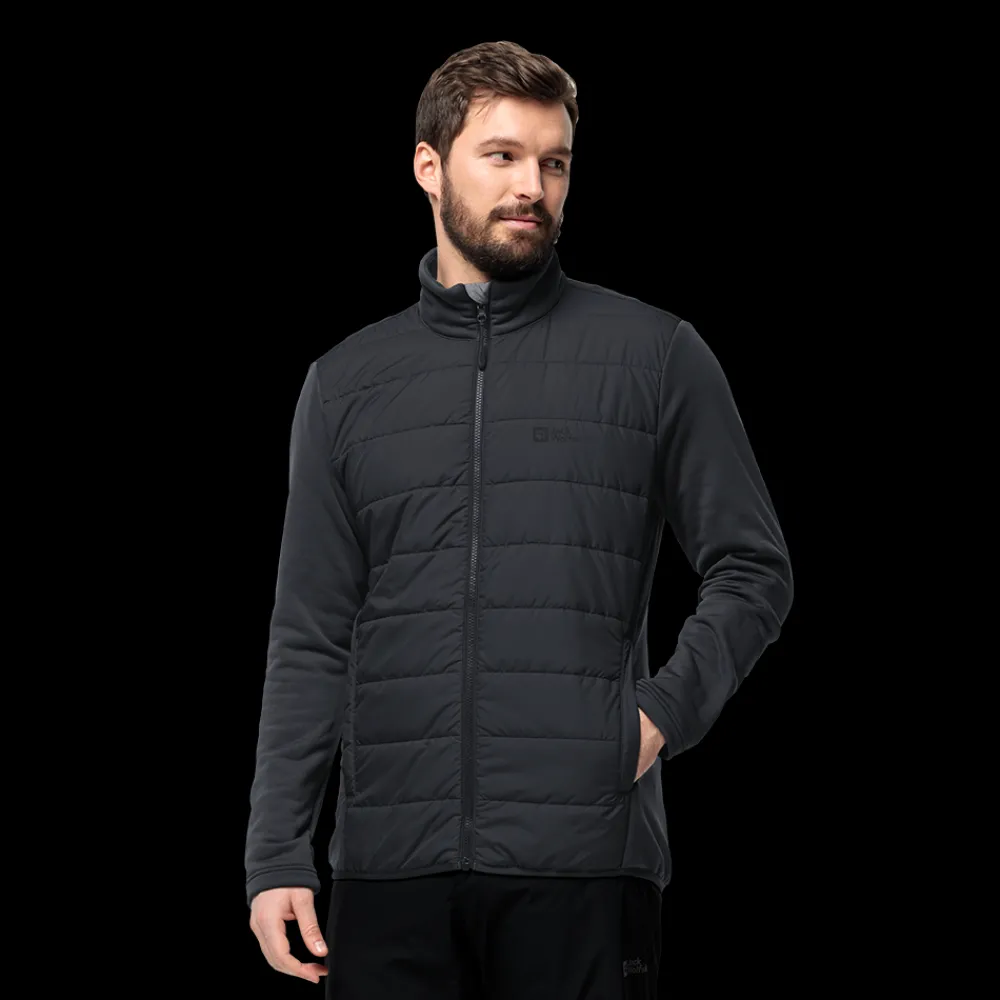 Clearance Jack Wolfskin Glaabach 3in1 Jacket - Herre Vinterjakke Sort