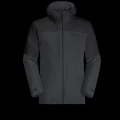 Clearance Jack Wolfskin Glaabach 3in1 Jacket - Herre Vinterjakke Sort