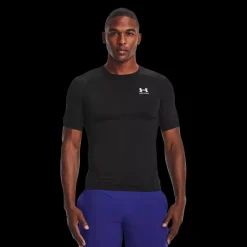 Online Under Armour HeatGear Short Sleeve - Herre Sportsundertøj Sort