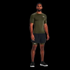 New Under Armour HeatGear Short Sleeve - Herre Sportsundertøj Army