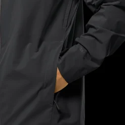 Clearance Jack Wolfskin Highest Peak 3L Jacket - Herre Funktionel Jakke Sort