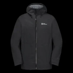 Clearance Jack Wolfskin Highest Peak 3L Jacket - Herre Funktionel Jakke Sort