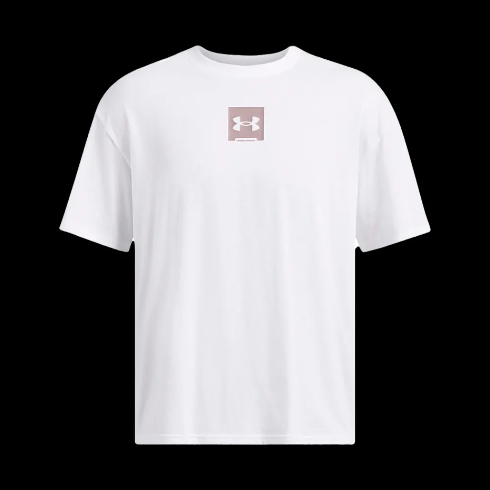 Clearance Under Armour HW OS Sm Box - Herre T-Shirt Hvid