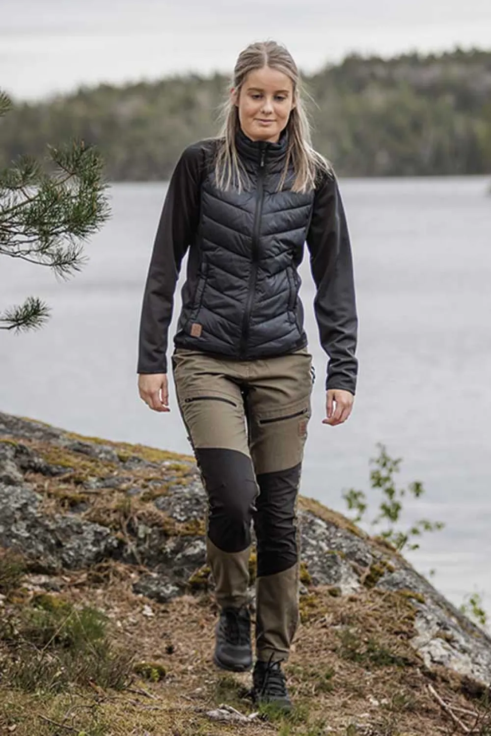 Fashion X-Trail Hybrid Jacket W - Dame Fritidsjakke Sort