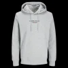 Clearance JJ REBEL Jeans Rebel Print Sweat Hood - Herre Sweatshirt Grå