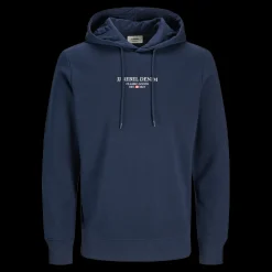 Hot JJ REBEL Jeans Rebel Print Sweat Hood - Herre Sweatshirt Blå