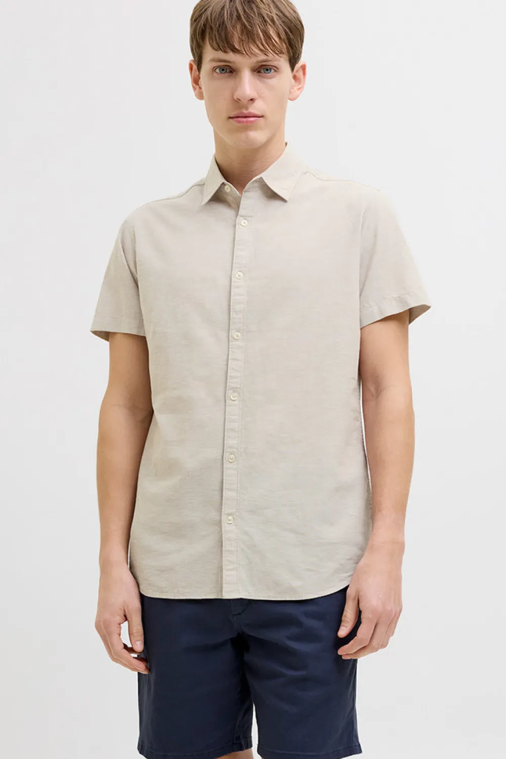 Hot JJ REBEL Moss Sunny Shirt - Herre Skjorte Sand