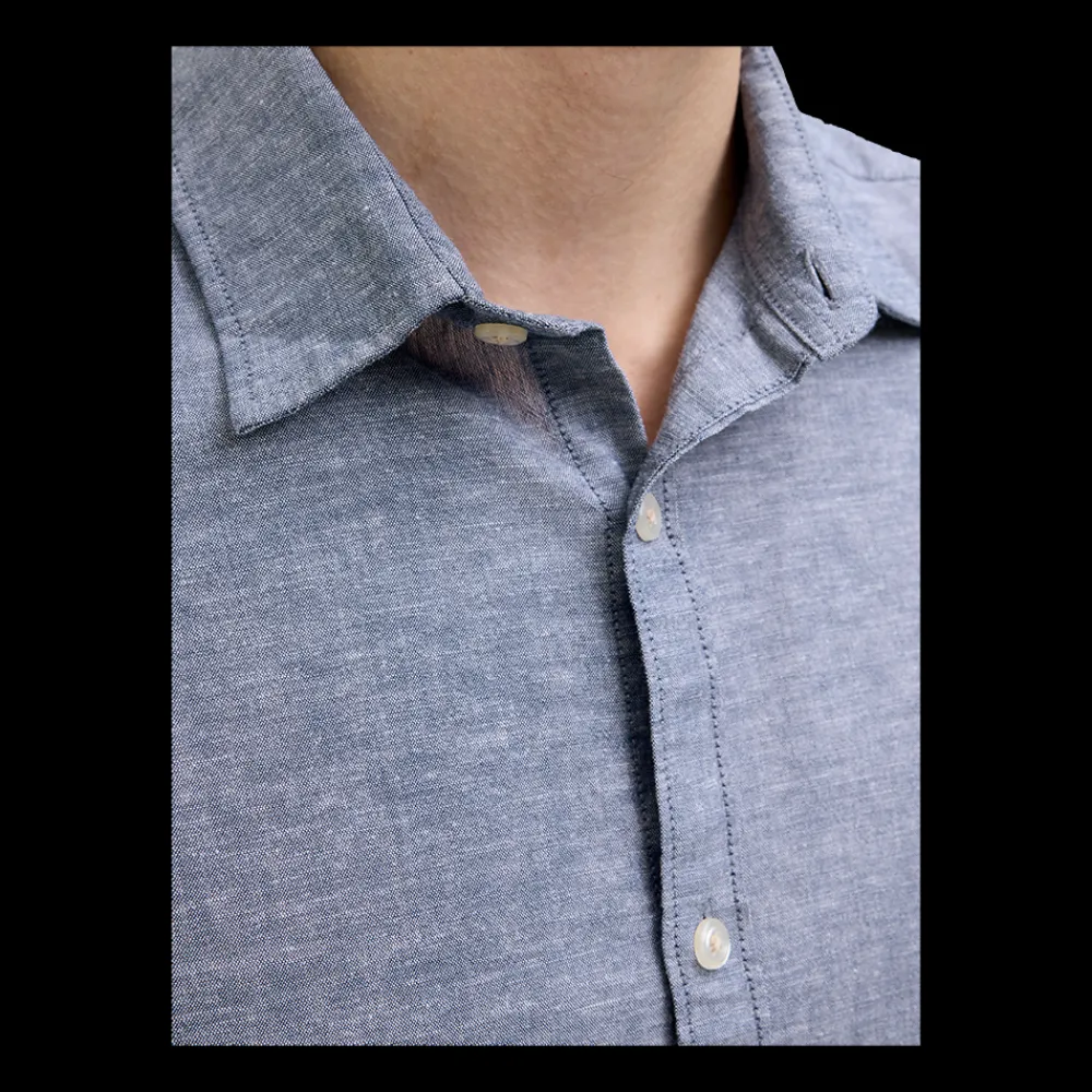 Fashion JJ REBEL Moss Sunny Shirt - Herre Skjorte Blå