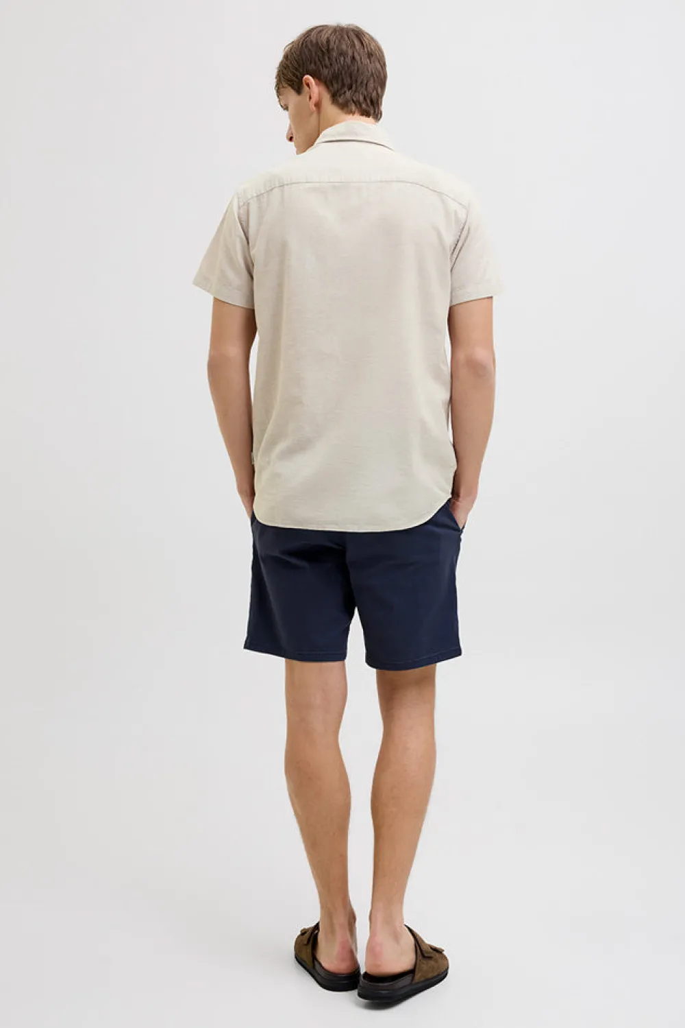 Hot JJ REBEL Moss Sunny Shirt - Herre Skjorte Sand