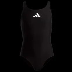 New Adidas Jr 3Bar Sol Suit - Pige Badedragt Sort