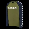Outlet Hummel Jr Boys LS T-Shirt - Børne Bluse Grøn
