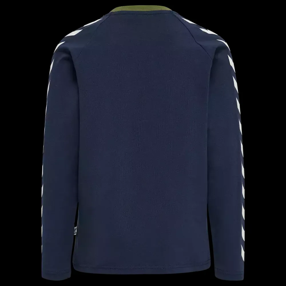 Outlet Hummel Jr Boys LS T-Shirt - Børne Bluse Grøn