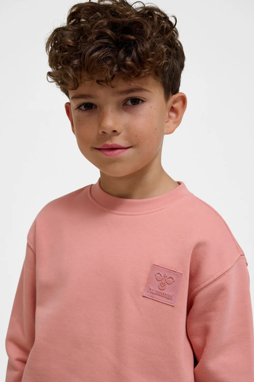 Sale Hummel Jr Clean Crew Sweat - Børne Sweatshirt Lyserød