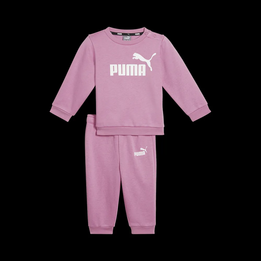 New Puma Jr Crew Jogger - Børne Joggingsæt Pink