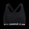 New Under Armour Jr Crossback Mid Bra - Pige Sports Top Sort